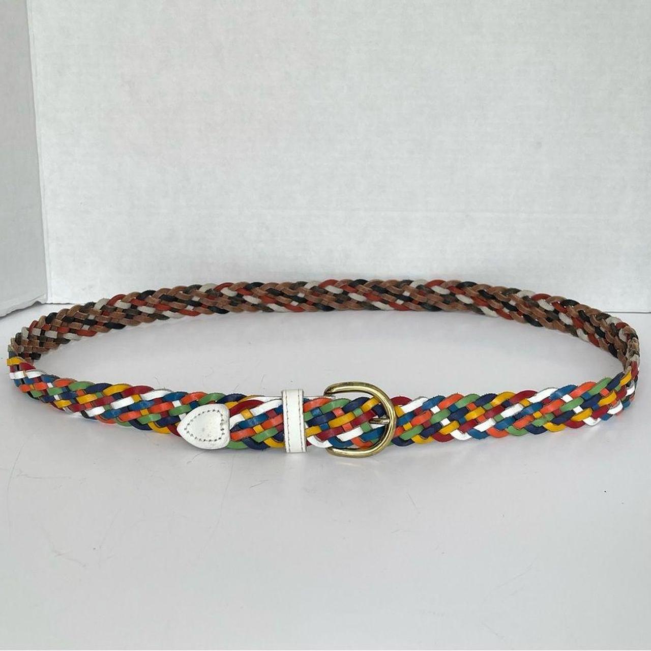 Source Unknown Women's Belt - White/Multi – Vinta… - image 5