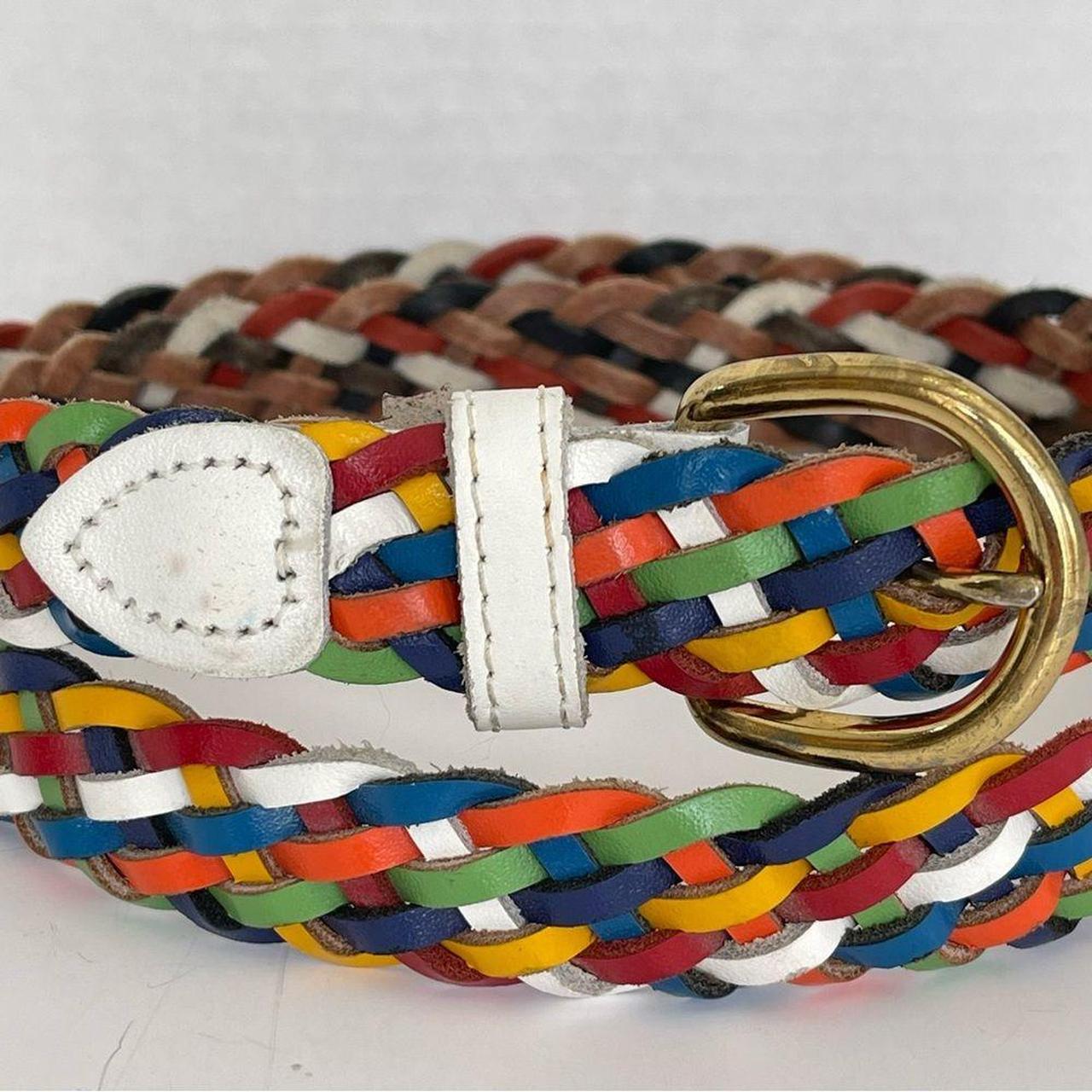 Source Unknown Women's Belt - White/Multi – Vinta… - image 3