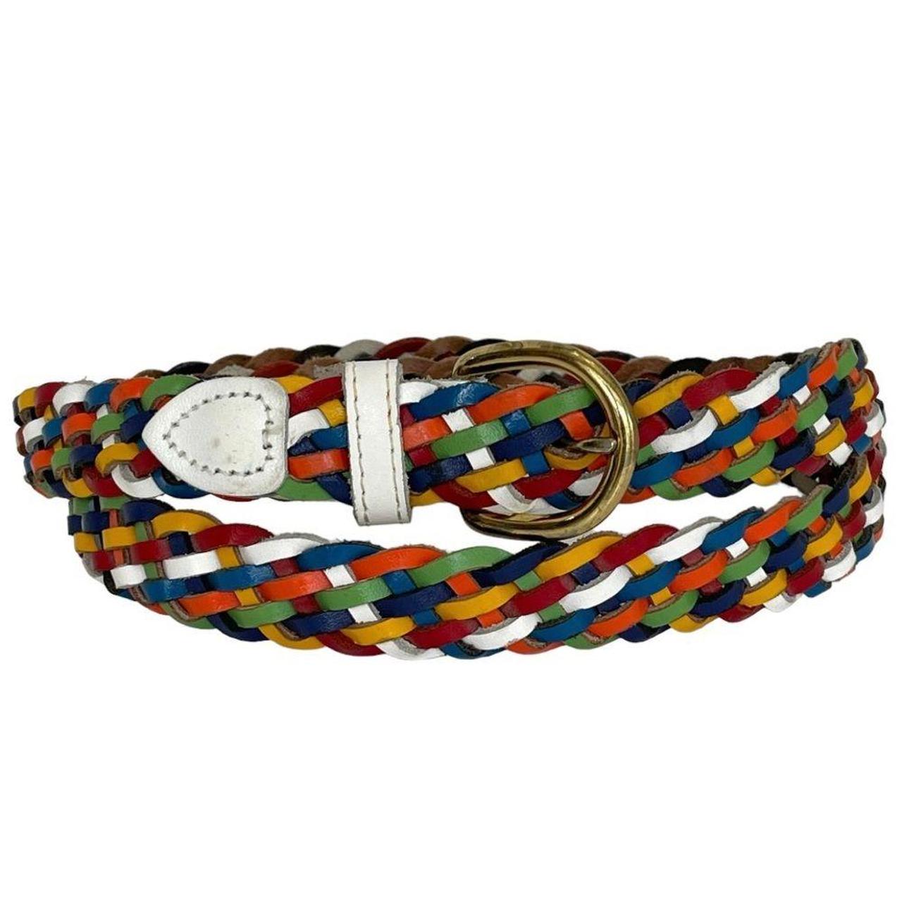 Source Unknown Women's Belt - White/Multi – Vinta… - image 1