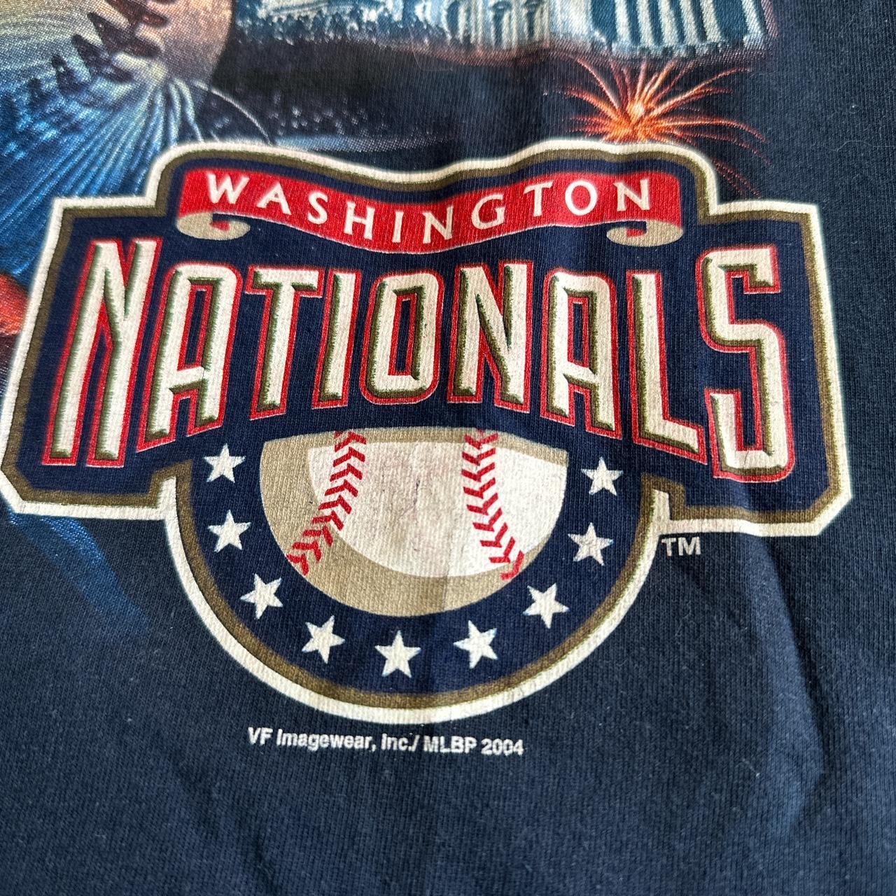 Vintage Washington Nationals Long Sleeve T-shirt - - Depop