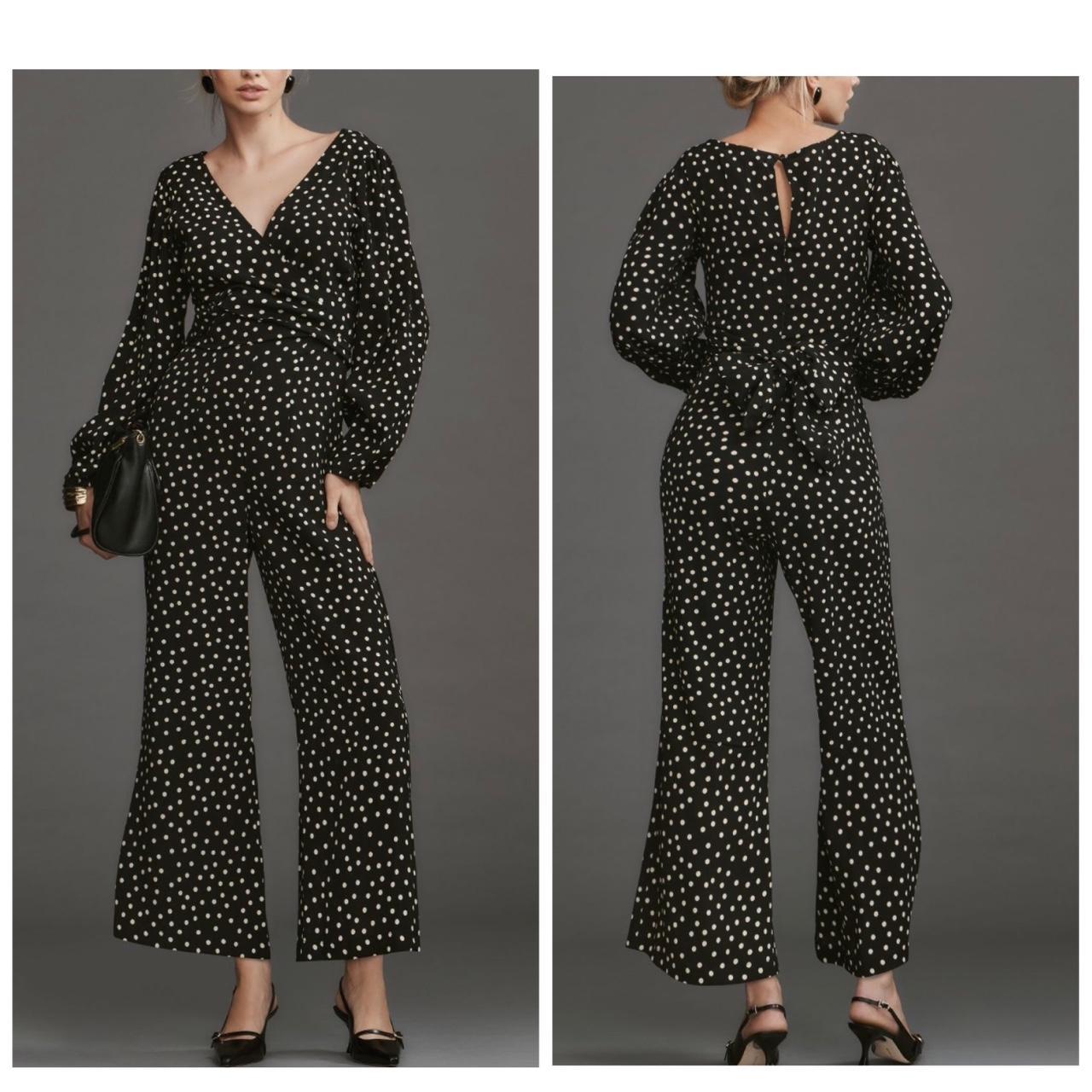 Anthropologie polka sale dot jumpsuit