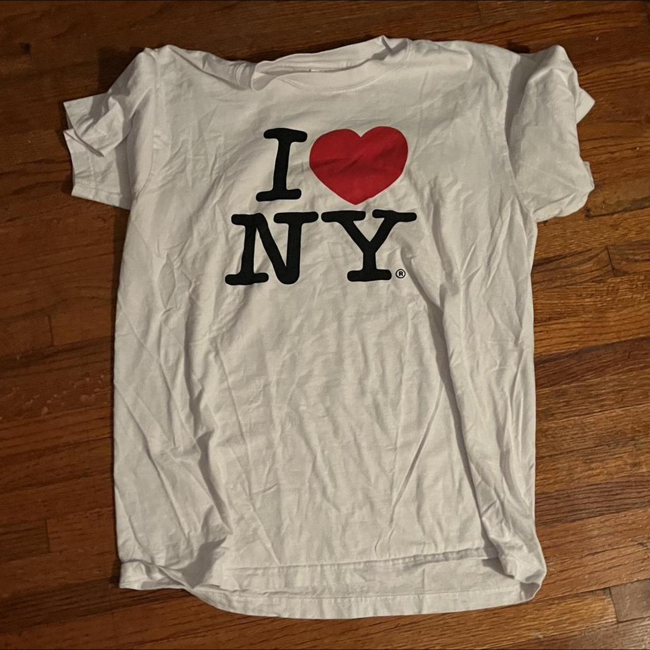 Women's White I Love NY T-Shirt