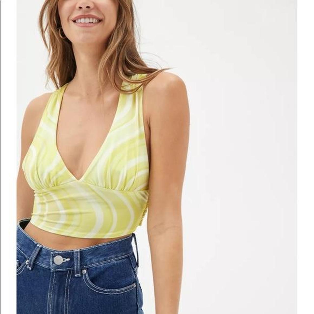 Urban outfitters yellow store crop top