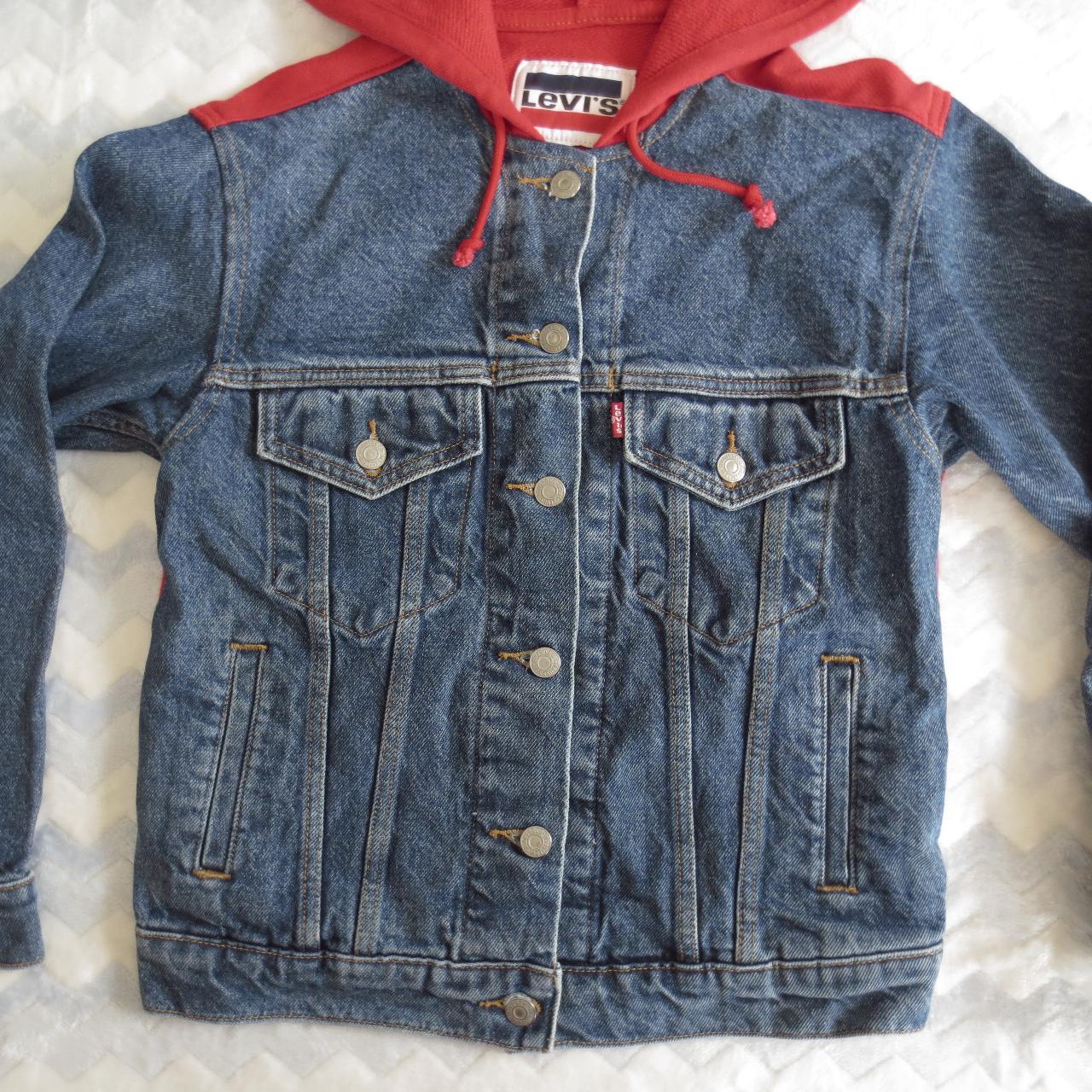 ☆Levis jean jacket hoodie ☆ Size: Womens S Depop