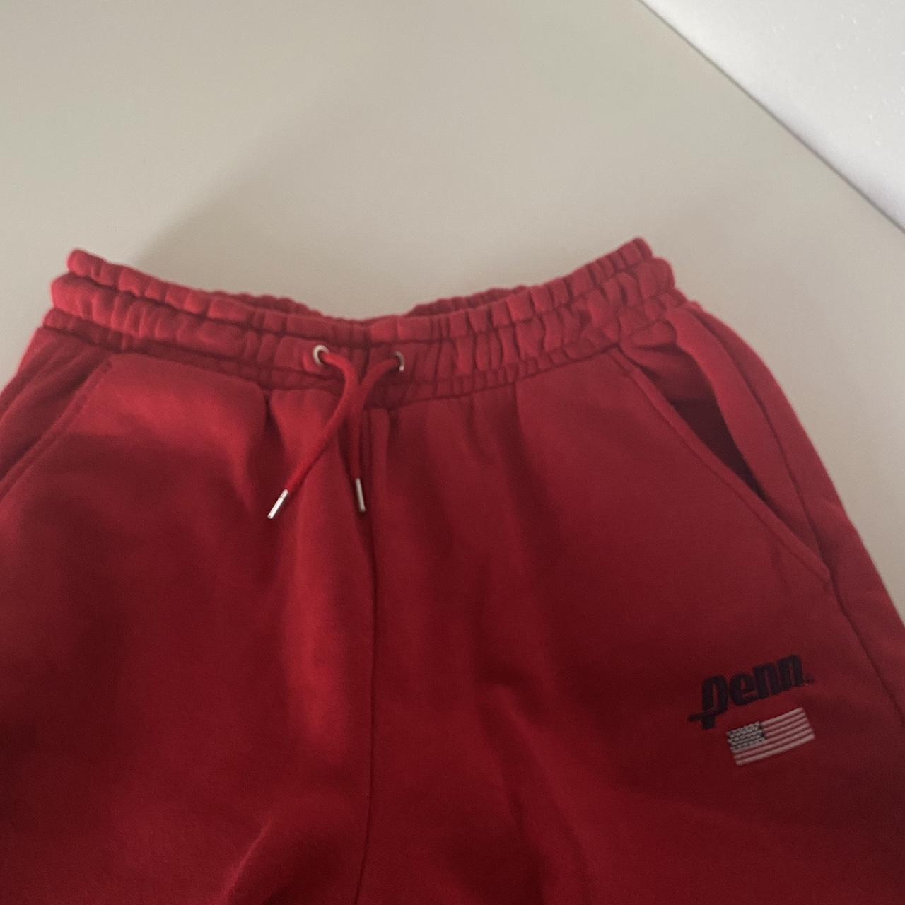Red thick joggers with pocket at the back :) - Depop