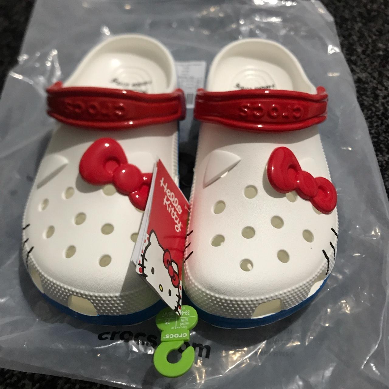 Official Hello Kitty Crocs Collab Brand New With Depop   P0 