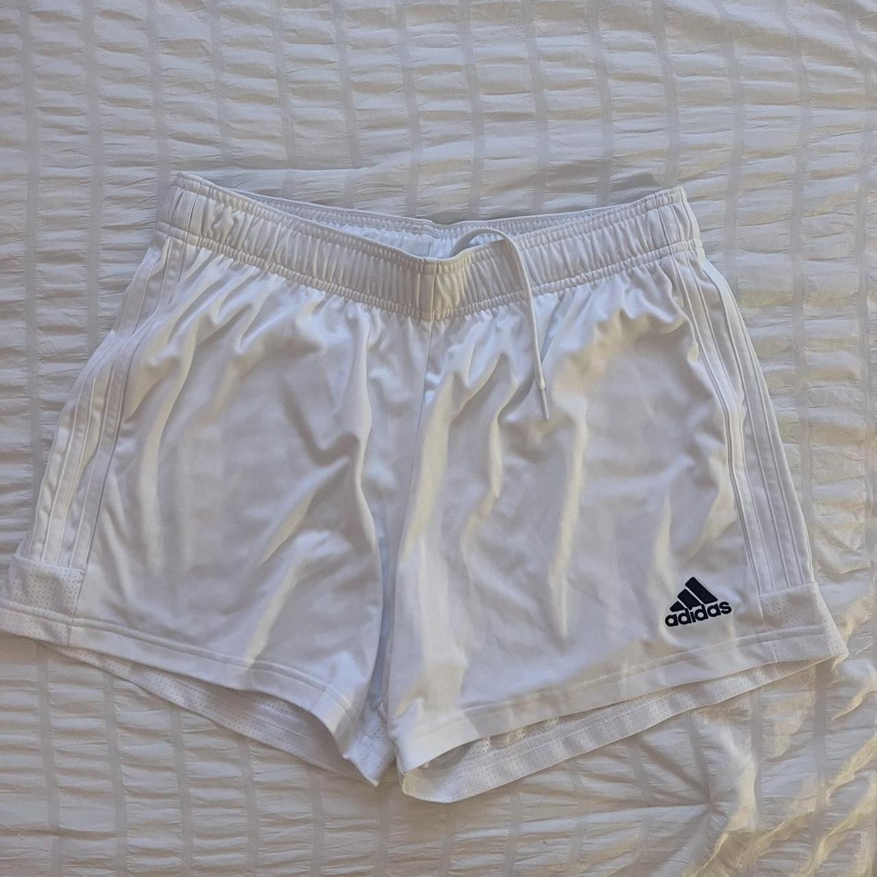 Adidas Women's White Shorts | Depop