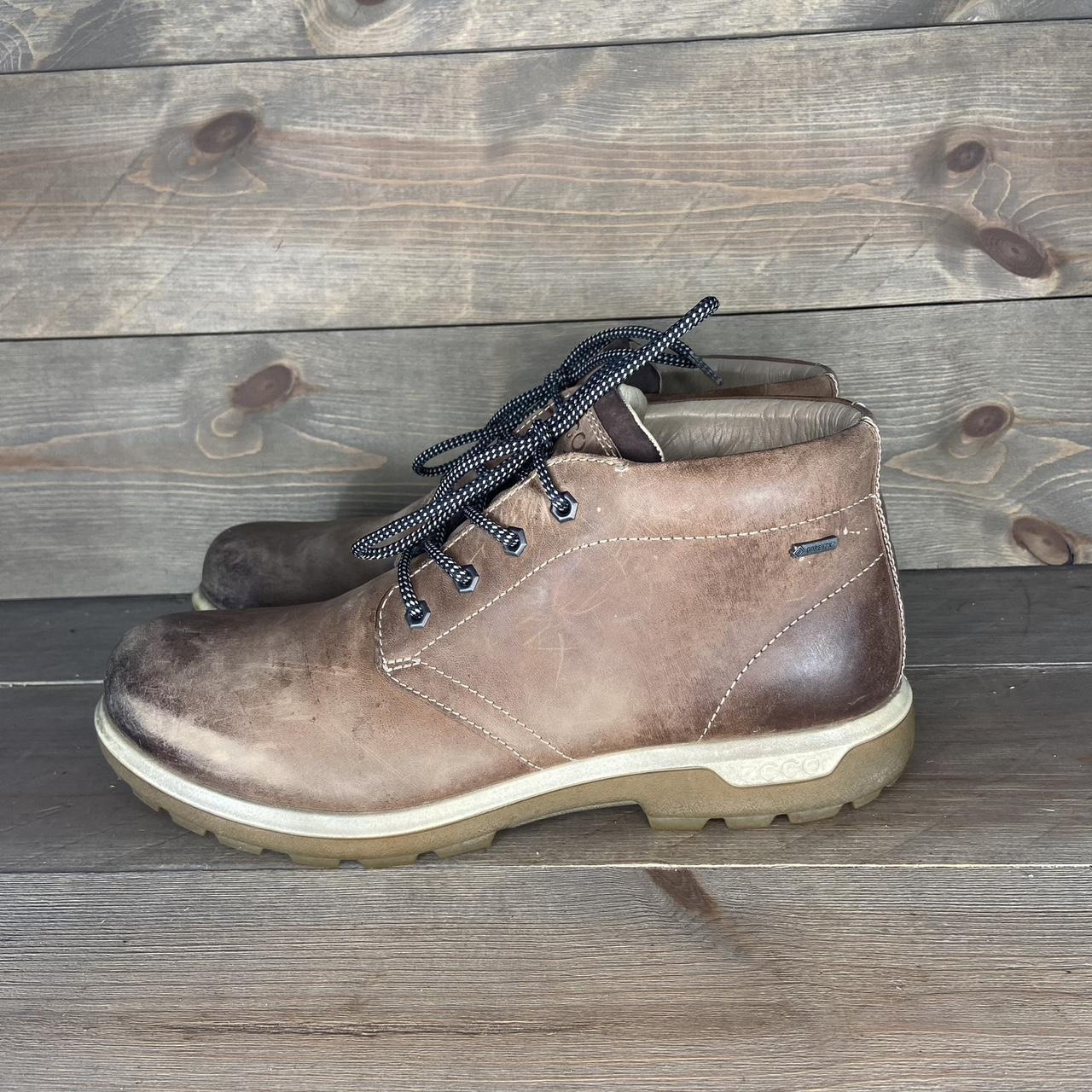 Ecco receptor goretex waterproof leather boots... - Depop