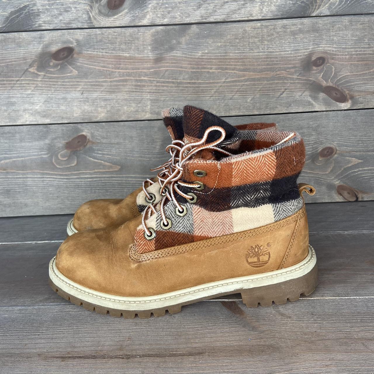 Flannel timberland deals boots