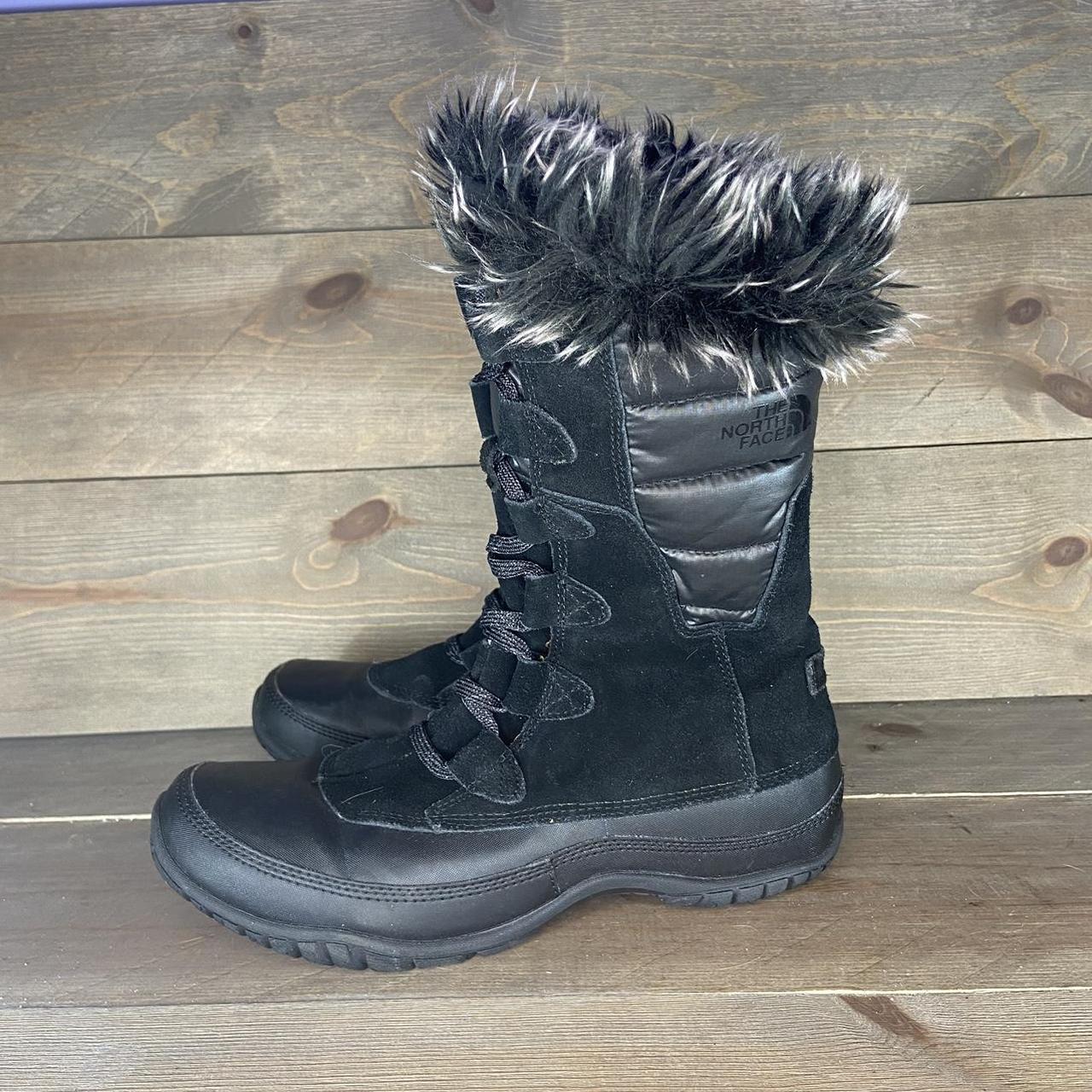 The north face nuptse purna Womens size 7 boots Depop