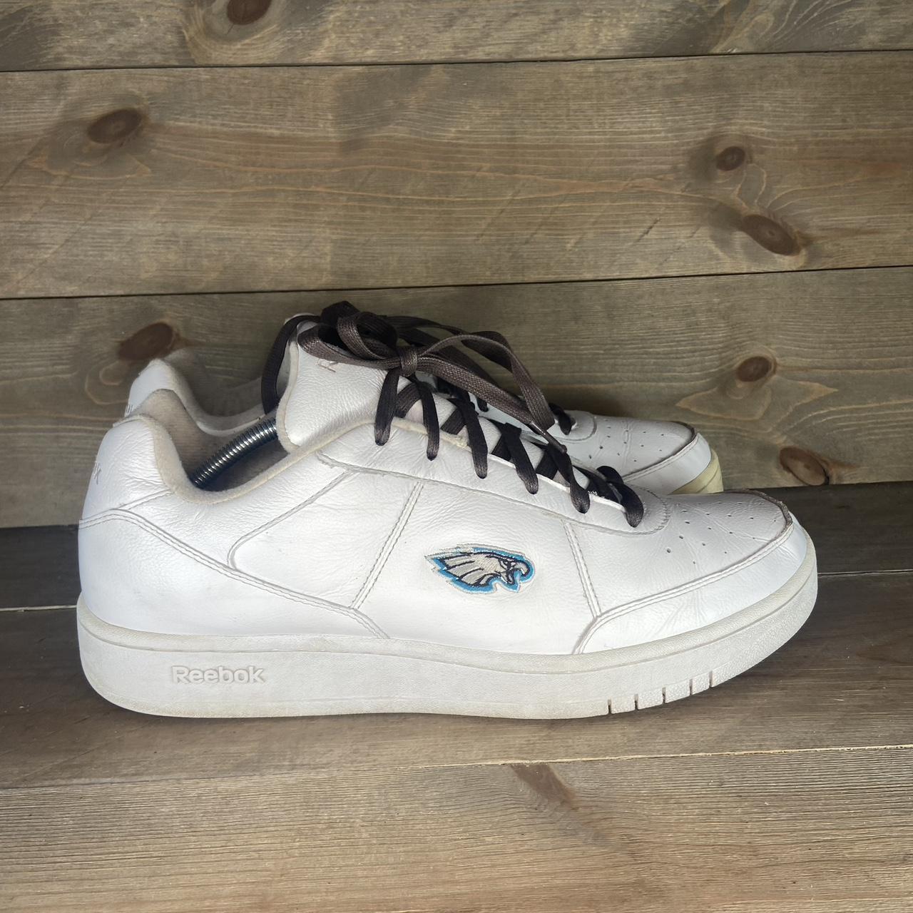 Reebok NFL eagles mens size 13 shoes white leather. Depop