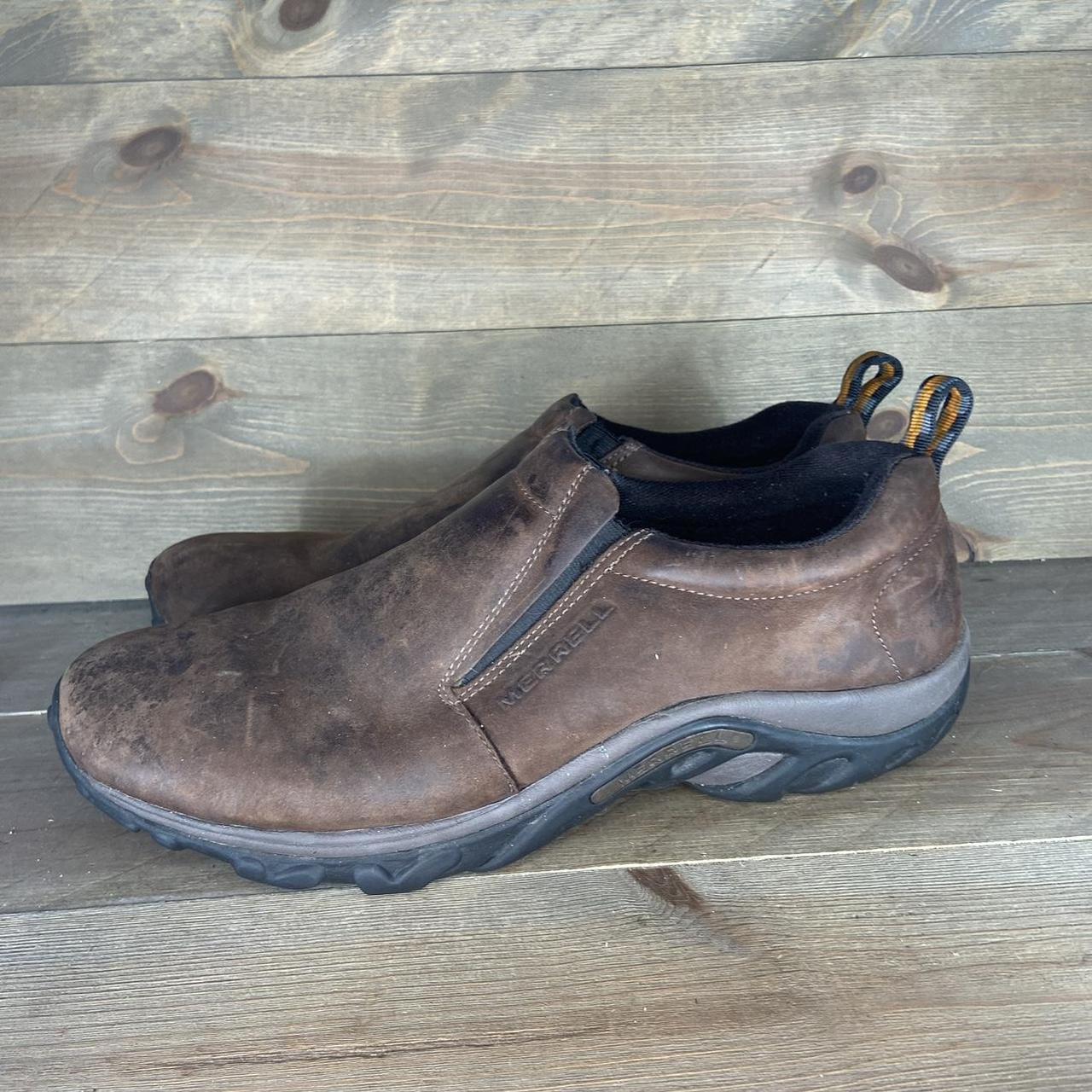 Merrell mens leather on sale shoes