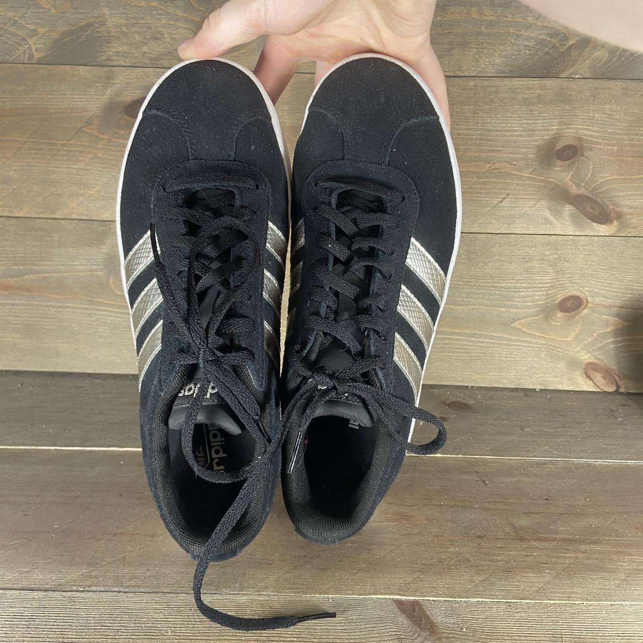 Adidas VL court 2.0 womens size 8.5 shoes black Depop