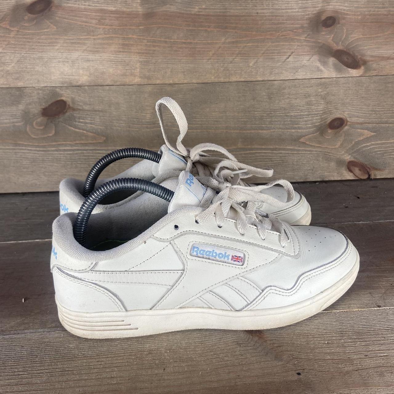 Reebok club Memt womens size 7.5 shoes beige leather... - Depop