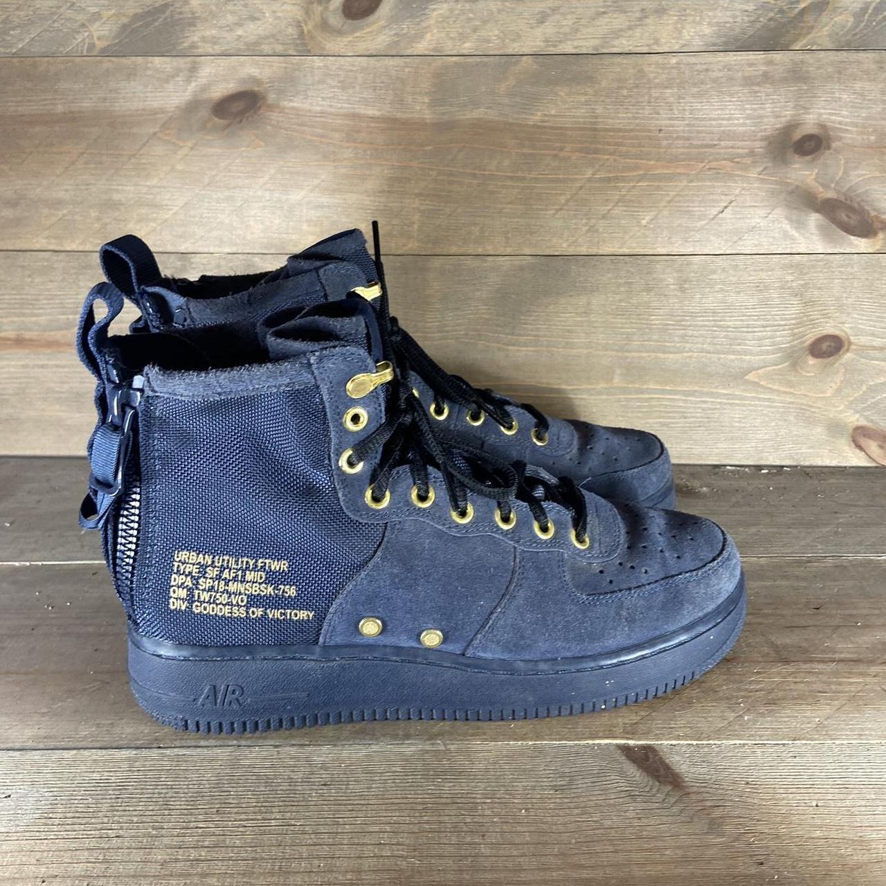 Nike SF AF1 Mens size 8 shoes blue obsidian zip up | Depop