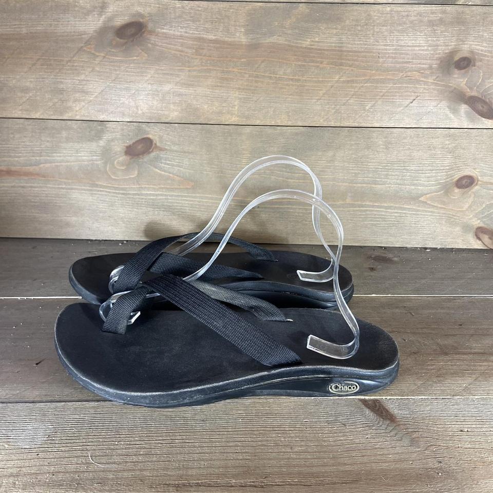 Chaco Classic Brown Leather Flip Flop Thong - Depop