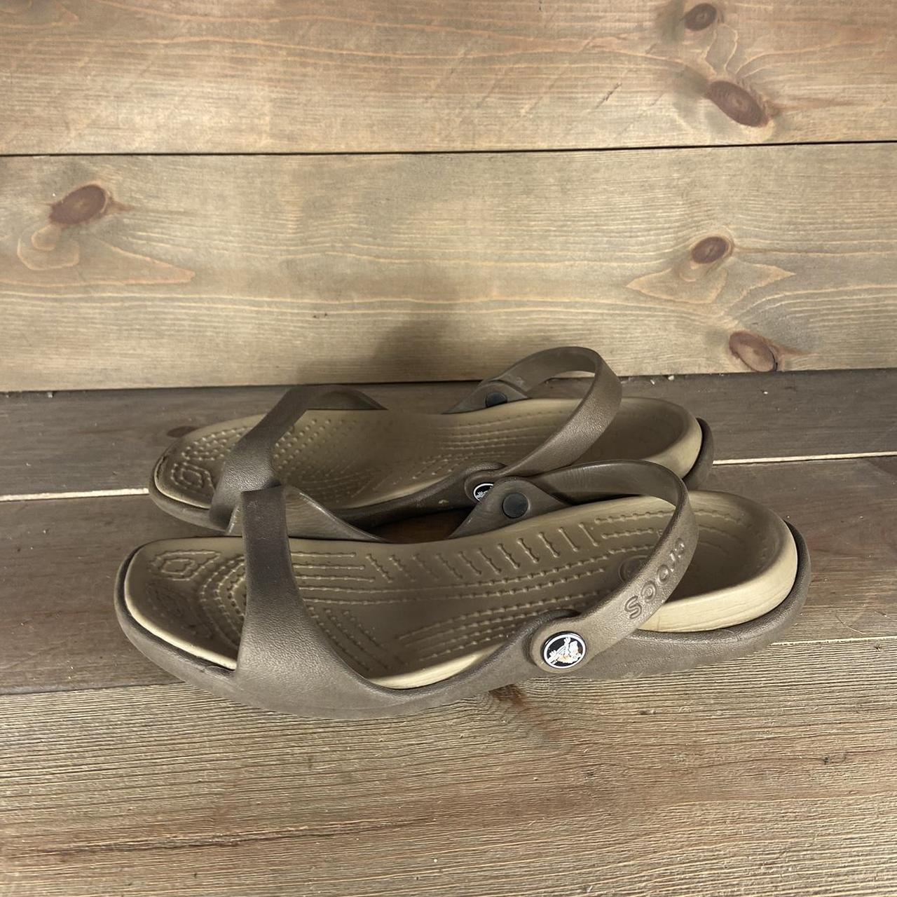 Crocs Cleo Womens size shoes brown slip on