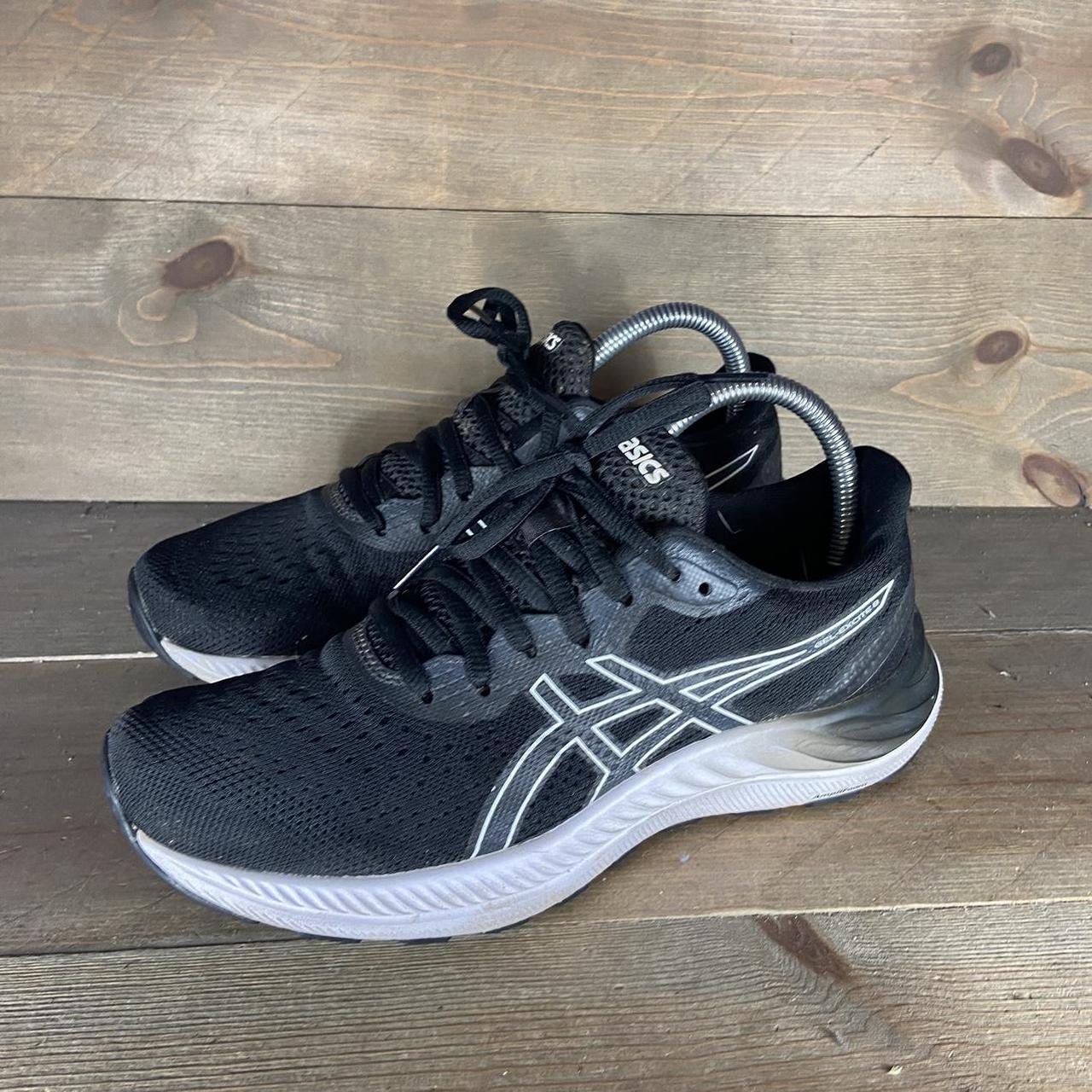 asics gel excite 8 womens size 7 shoes black white. Depop