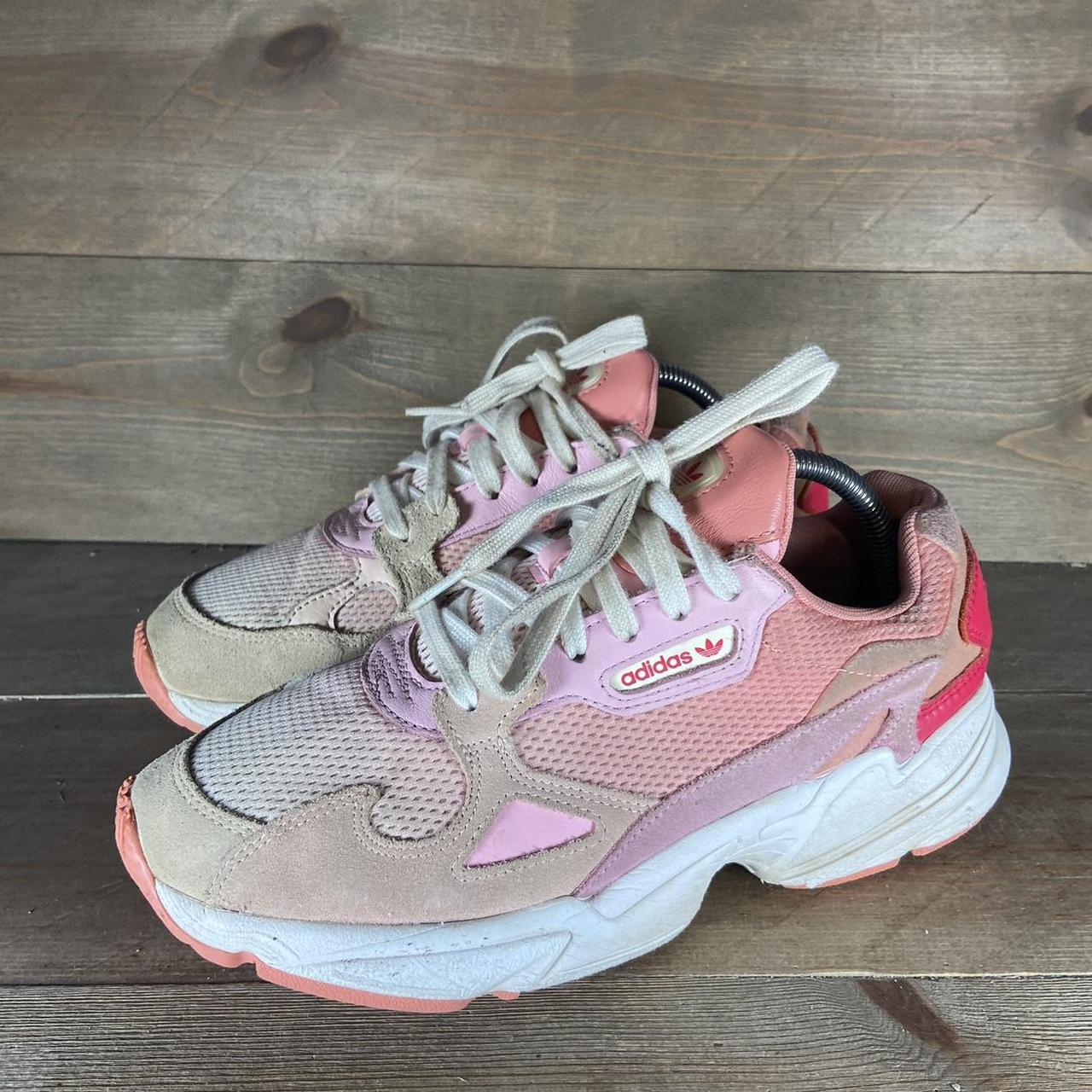 adidas originals falcon womens size 8 shoes pink. Depop