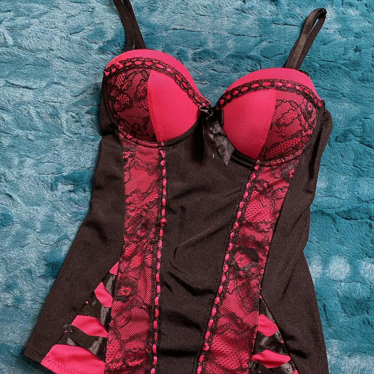 Body Wrap Women's Black and Pink Underwear (2)