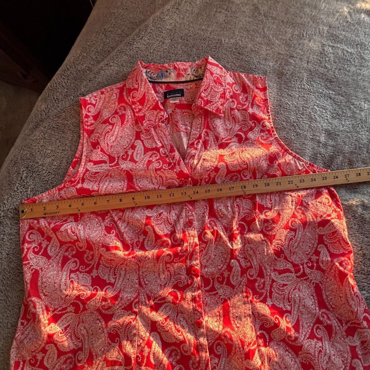 Basic Editions Women's Blouse - Orange – Basic Ed… - image 4