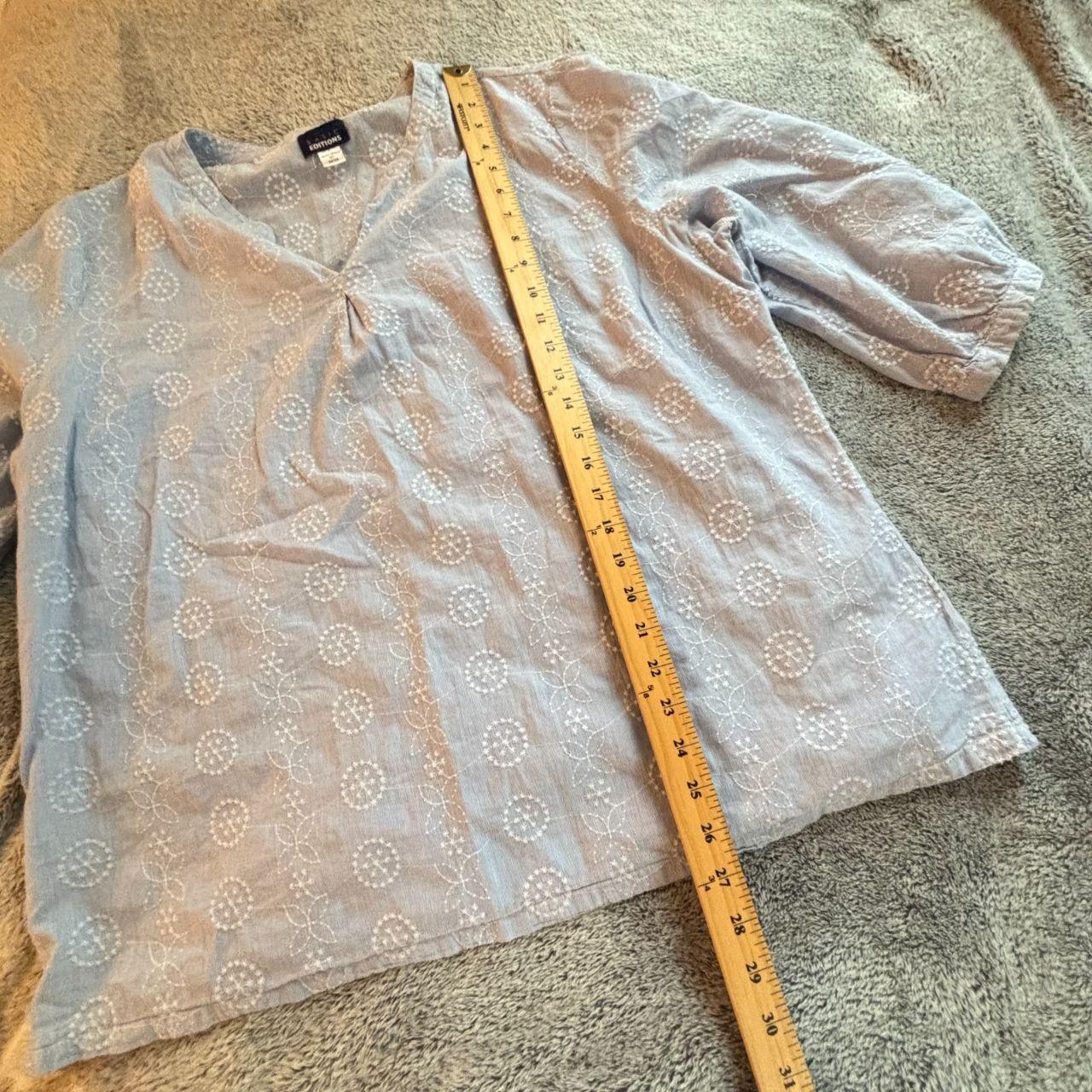 Basic Editions Women's Blouse - Blue – Basic Edit… - image 6