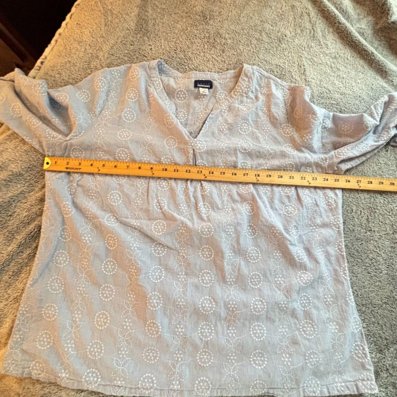 Basic Editions Women's Blouse - Blue – Basic Edit… - image 4