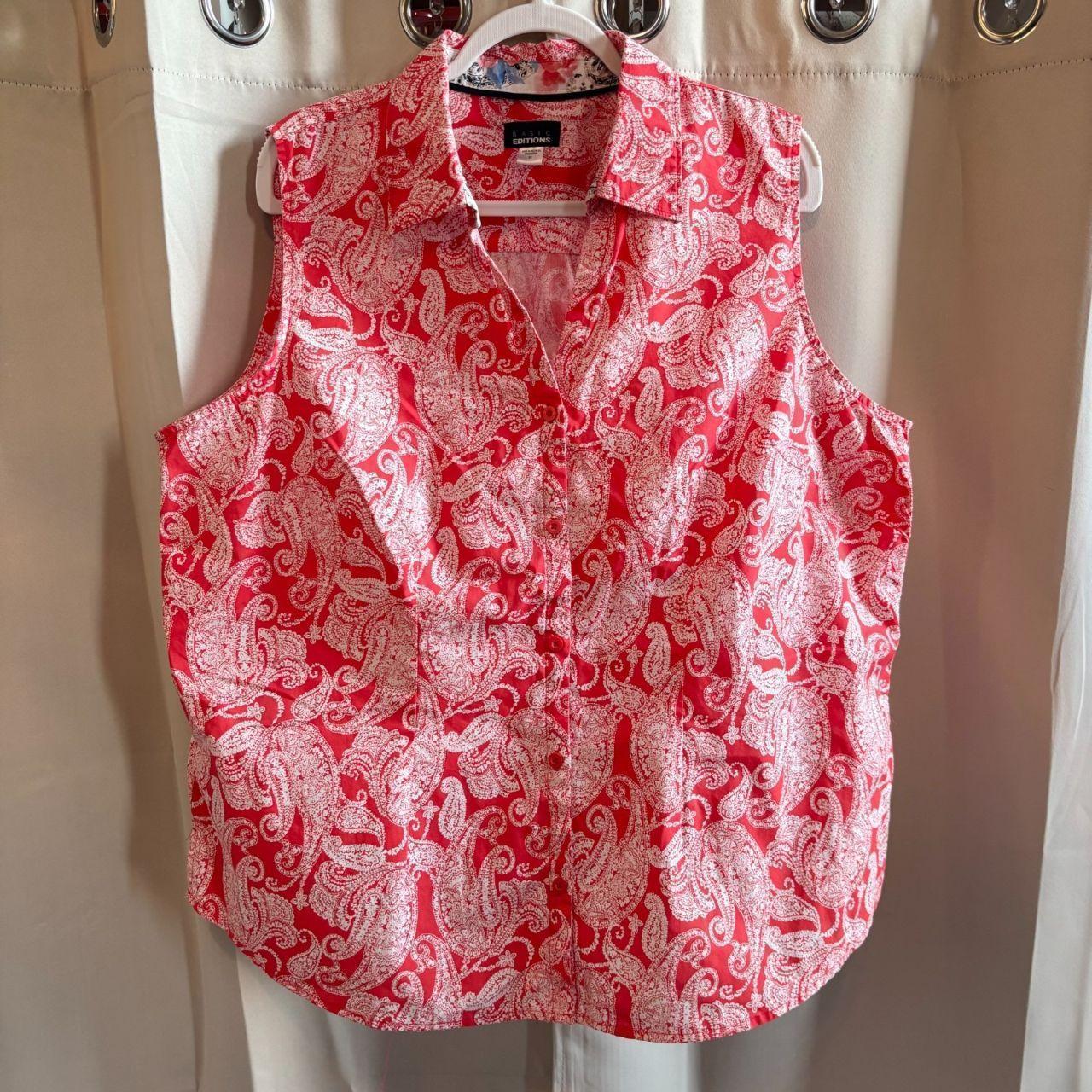 Basic Editions Women's Blouse - Orange – Basic Ed… - image 1