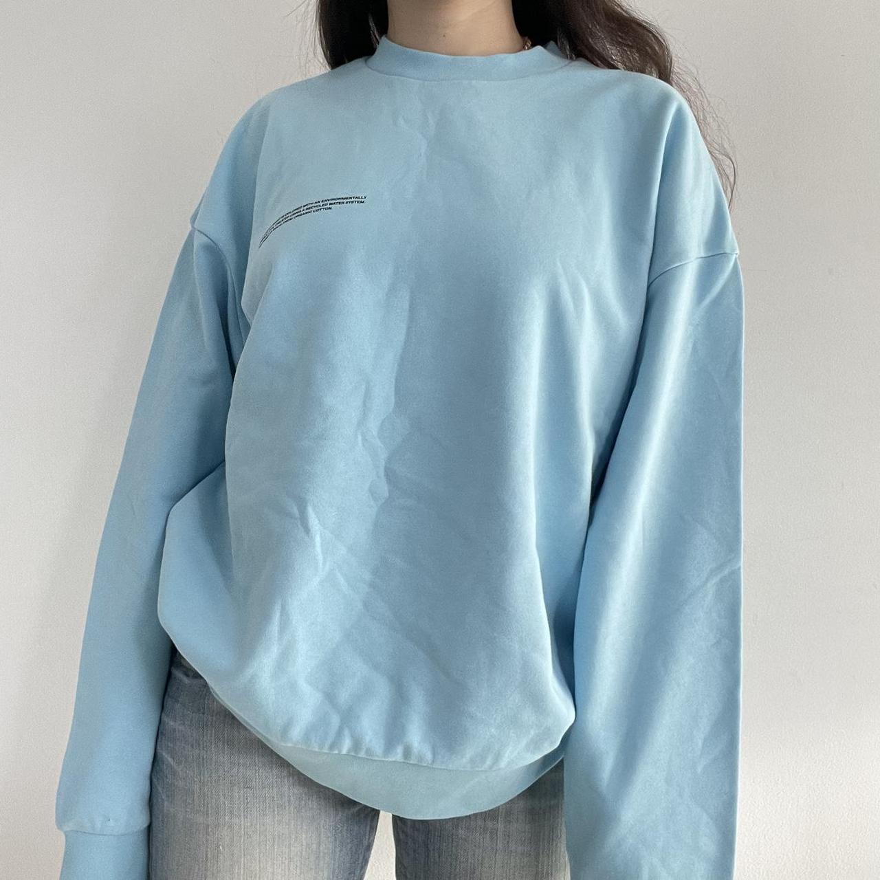 Sky blue Pangaia crew neck sweater FREE UK SHIPPING... Depop