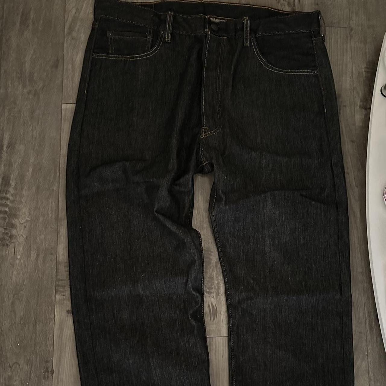 levi’s 501s black rigid shrink to fix, barely worn... - Depop