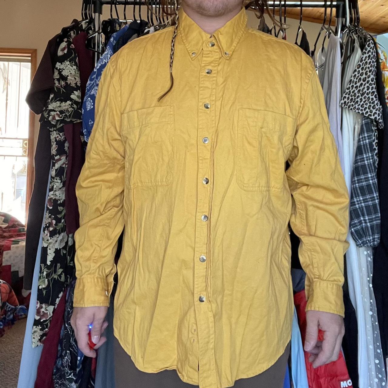 17London Men's Yellow and Brown Shirt