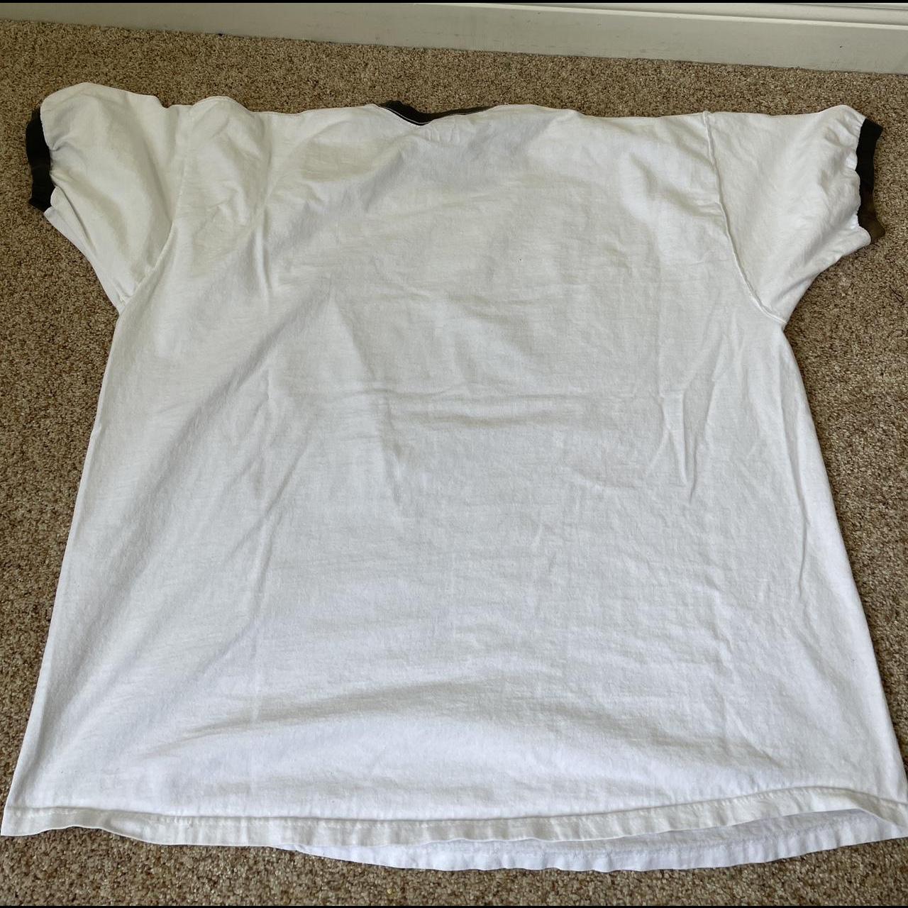 Fruit of the Loom Men's White and Brown T-shirt (7)
