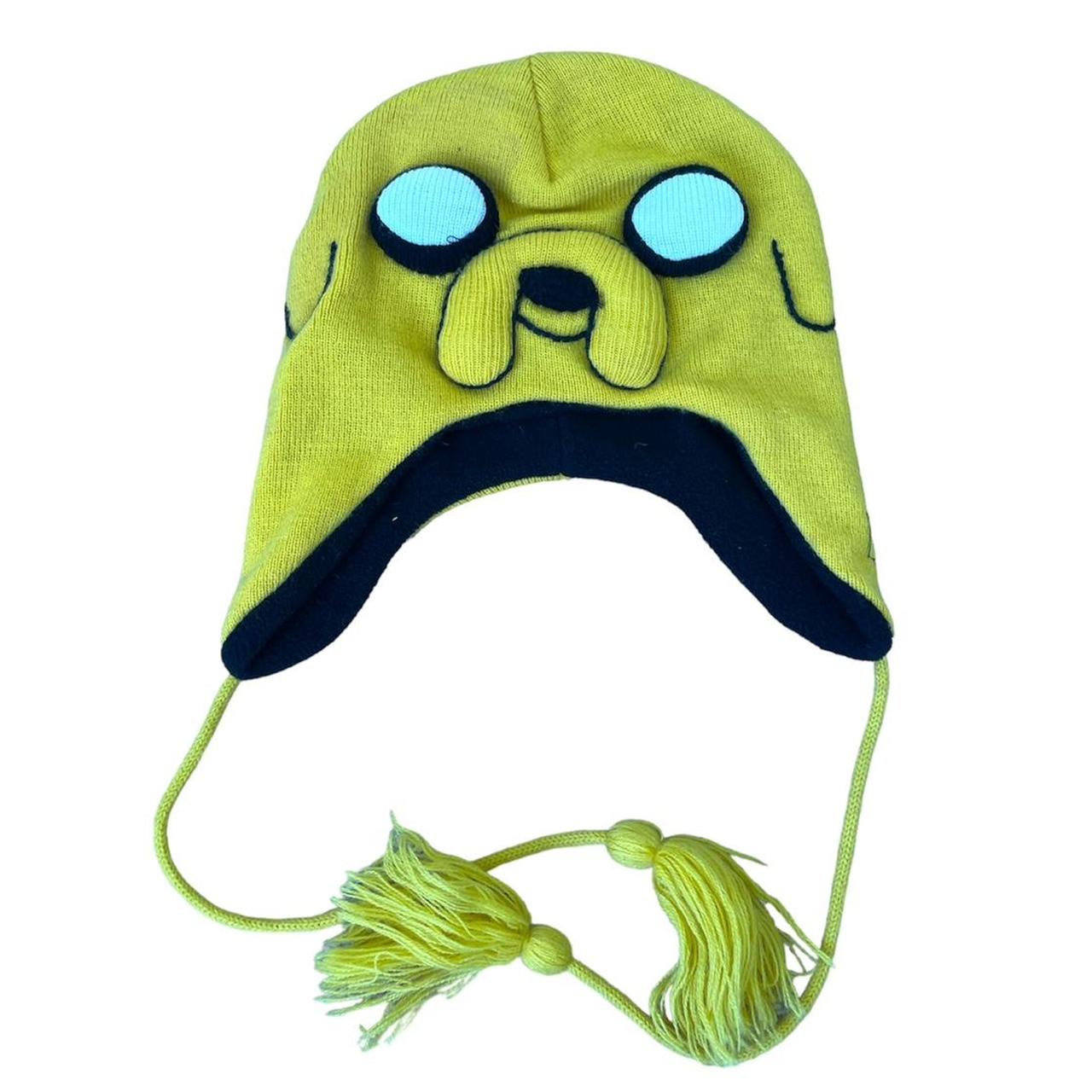 Adventure Time Jake the Dog Hat Beanie Yellow... - Depop