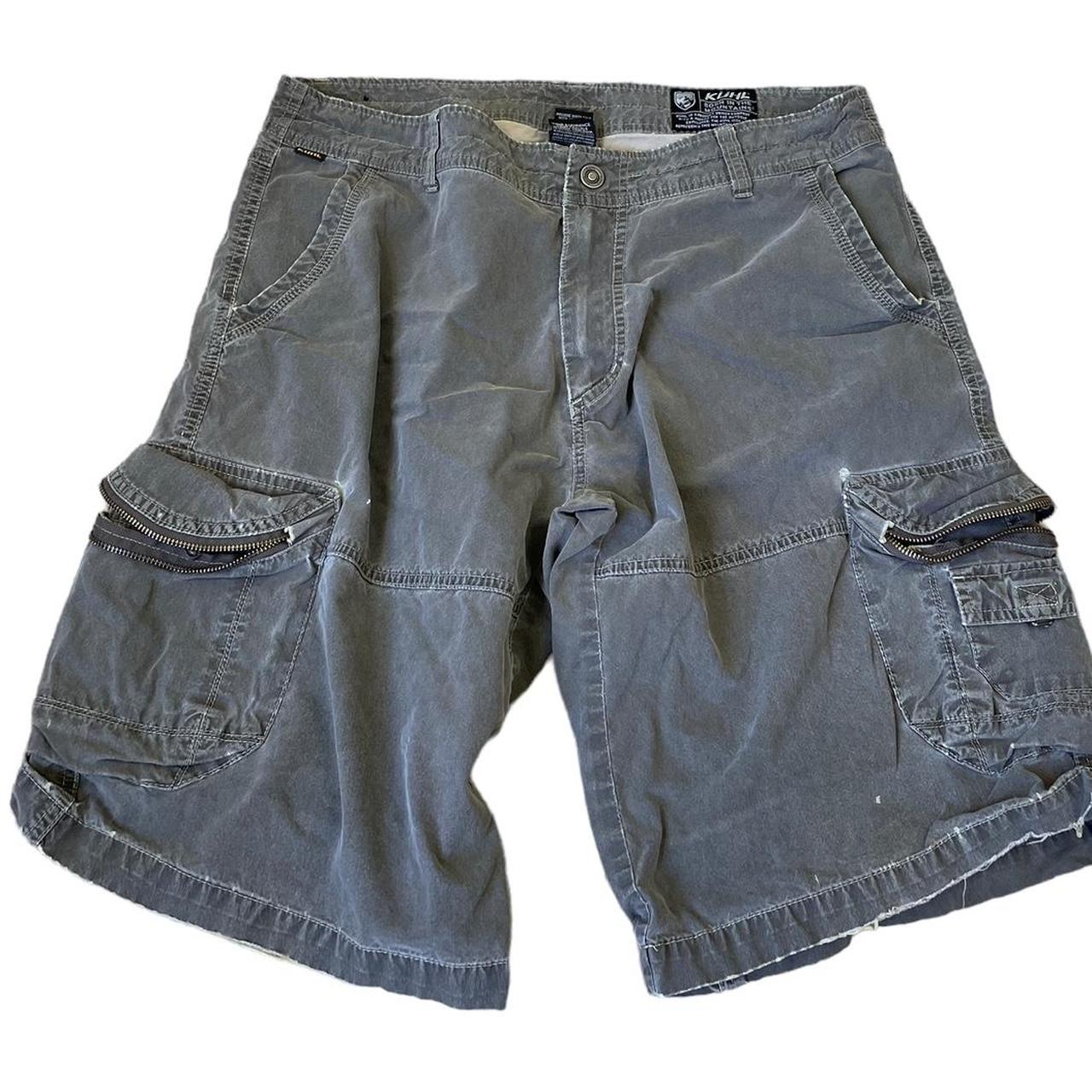 Kuhl Shorts Men's 36x12 Gray Vintage Patinadye... - Depop