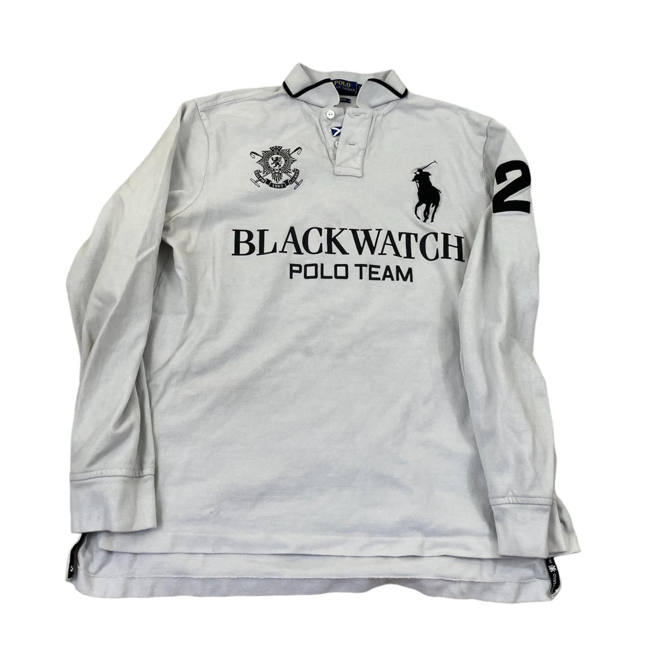 Black watch polo team long sleeve hot sale