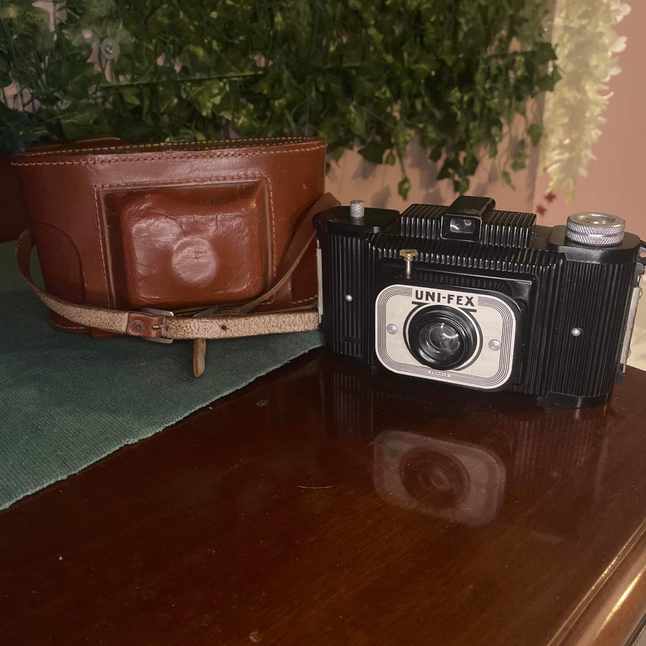 Vintage French camera comes with the leather case... Depop