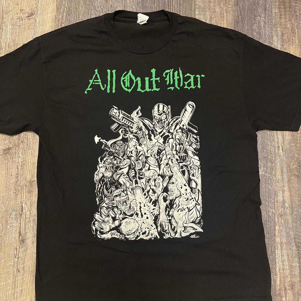 正規販売代理店 ALL OUT WAR Tシャツ (XL) ビンテージ - タレントグッズ