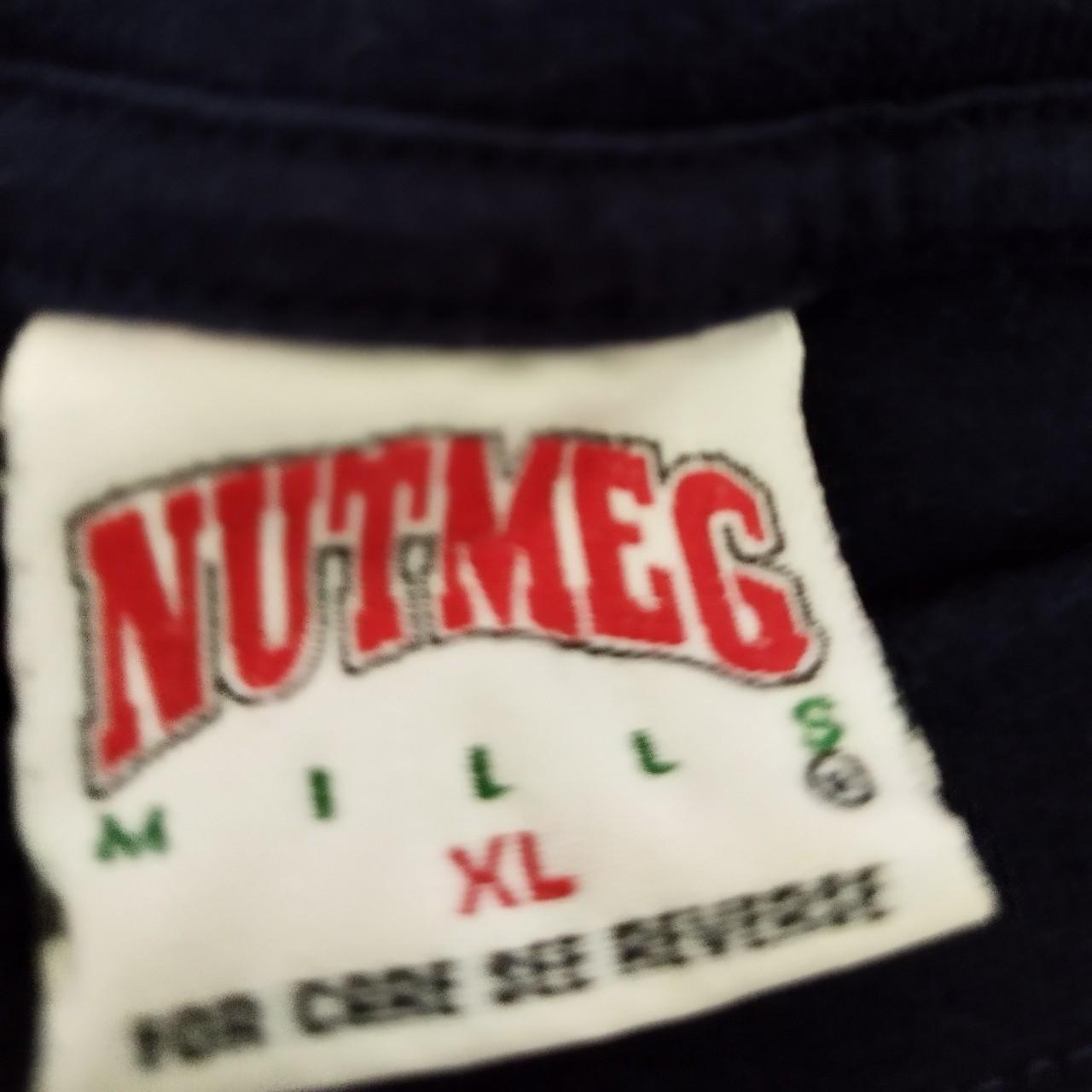 vintage euro 96 nutmeg mills t shirt navy blue... Depop