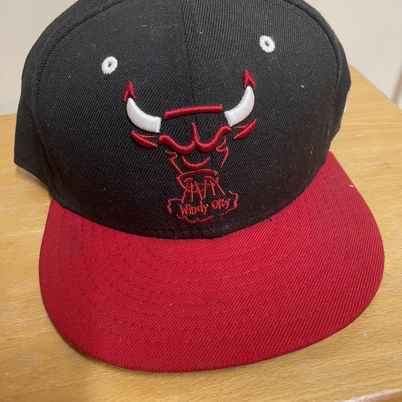 New Era Men's Black and Red Hat | Depop