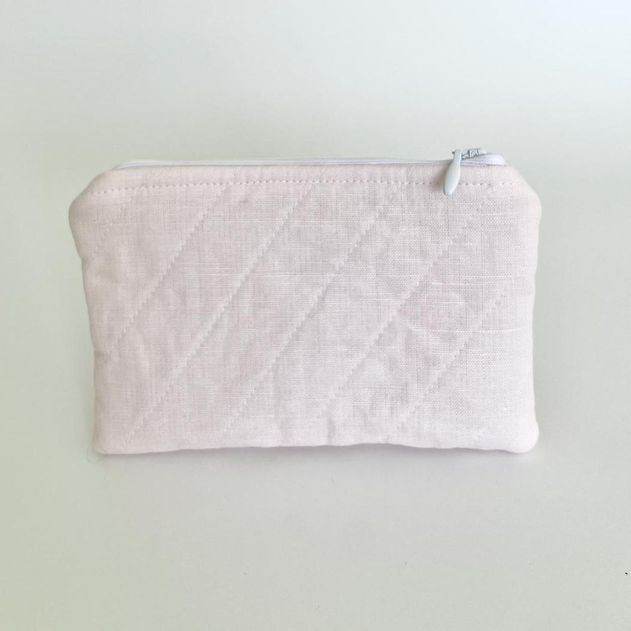 Coin Purse Outer: - Quilted pink fabric - 100%... - Depop