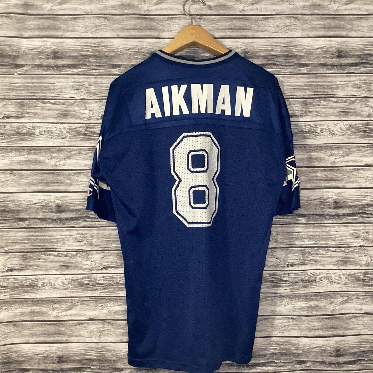 Vintage Reebok Dallas Cowboys Troy Aikman Jersey - Depop