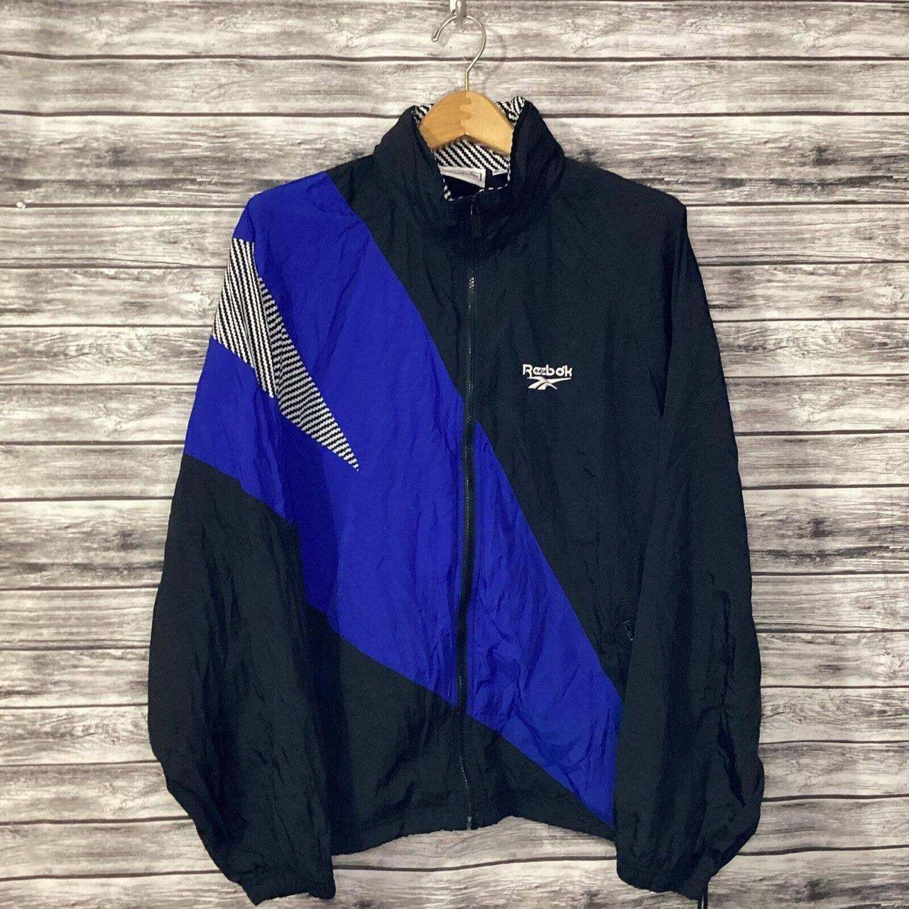 Reebok jacket vintage clearance mens blue