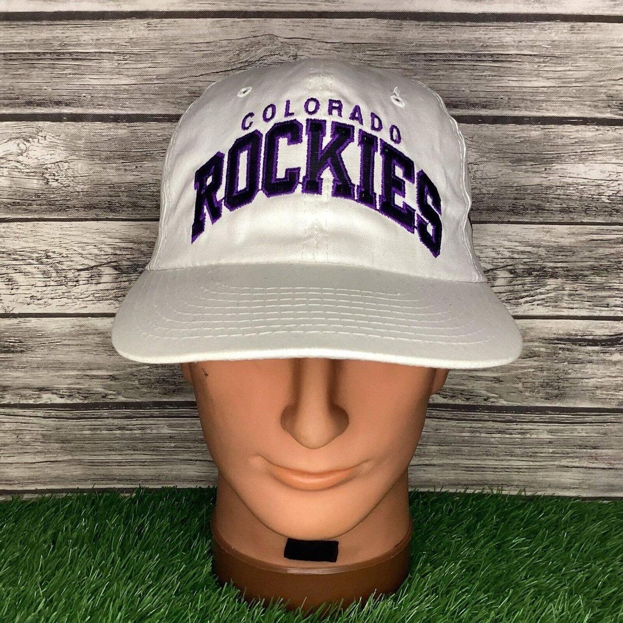 Vintage Logo 7 Colorado Rockies snapback hat in - Depop