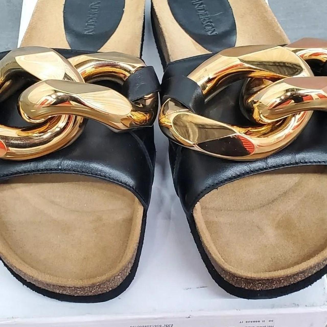 【送料&関税込】J.W. Anderson Chain-link Slip-on Sandals JW Anderson Chain-Link Slip-On Sandals Women's - POIZON