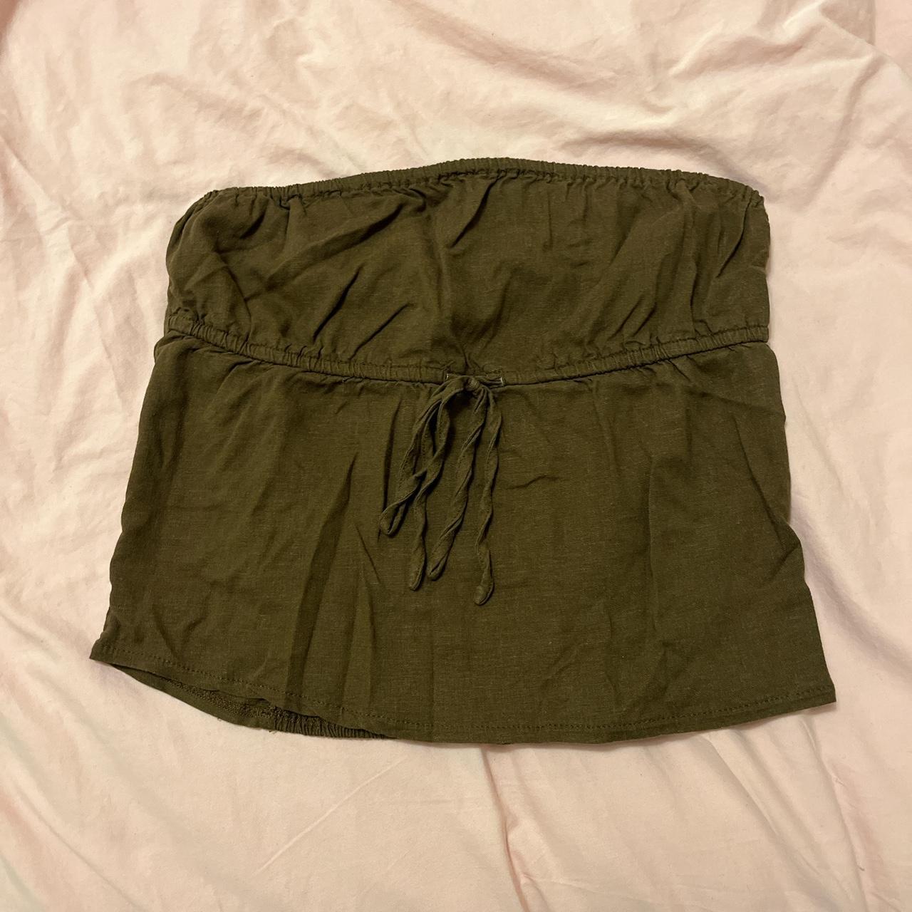 Brandy Melville/John Galt brown Kinsley tube top... Depop