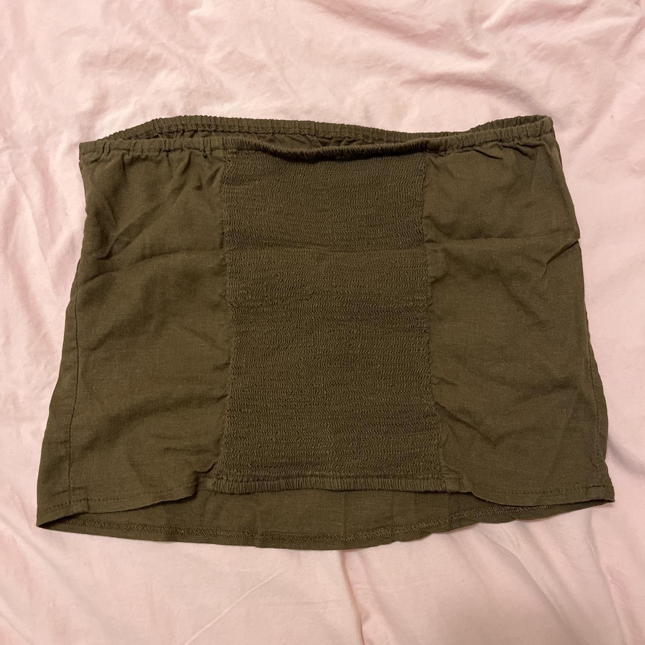 Brandy Melville/John Galt brown Kinsley tube top... Depop