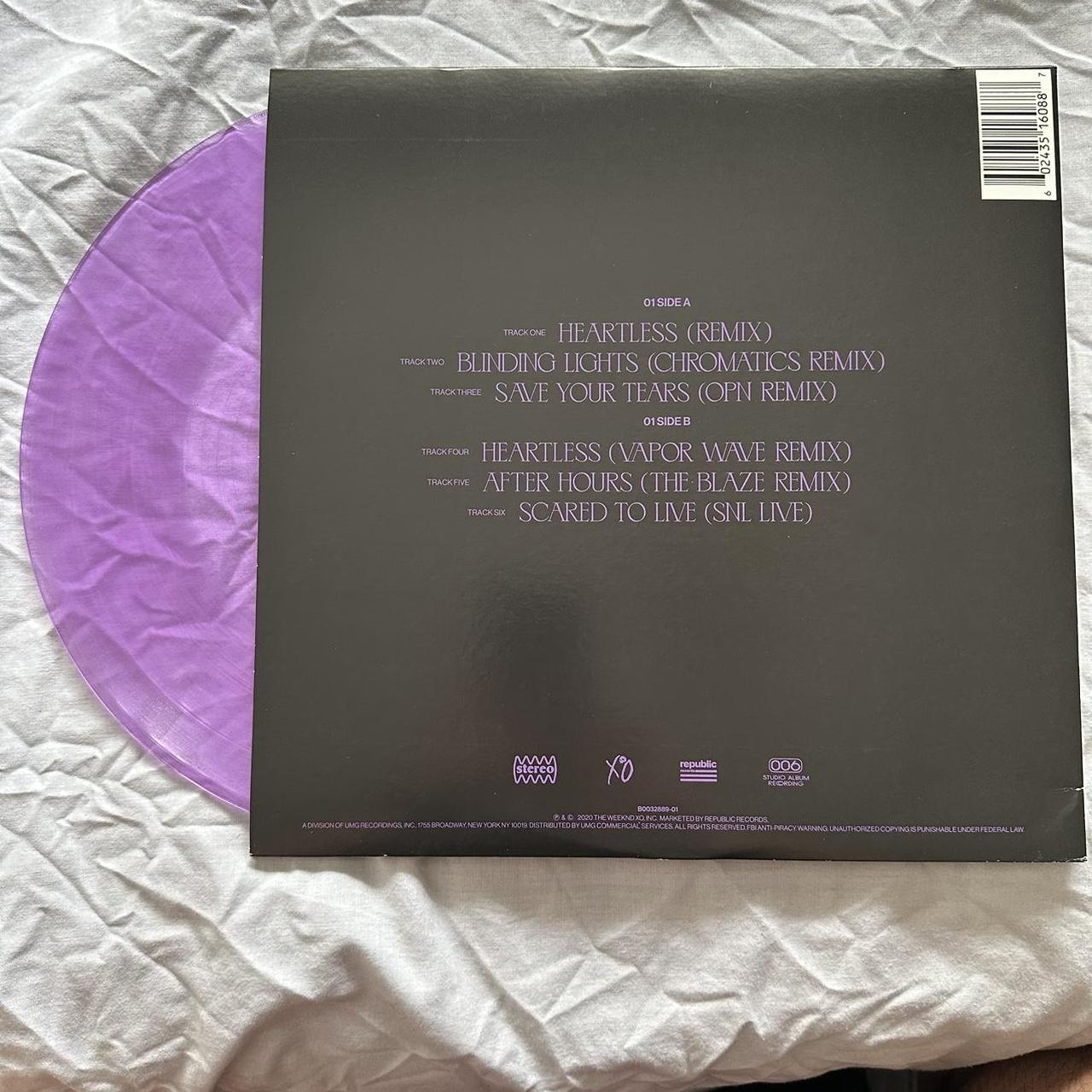 THE WEEKND - AFTER HOURS REMIXES 12” VINYL PURPLE... - Depop