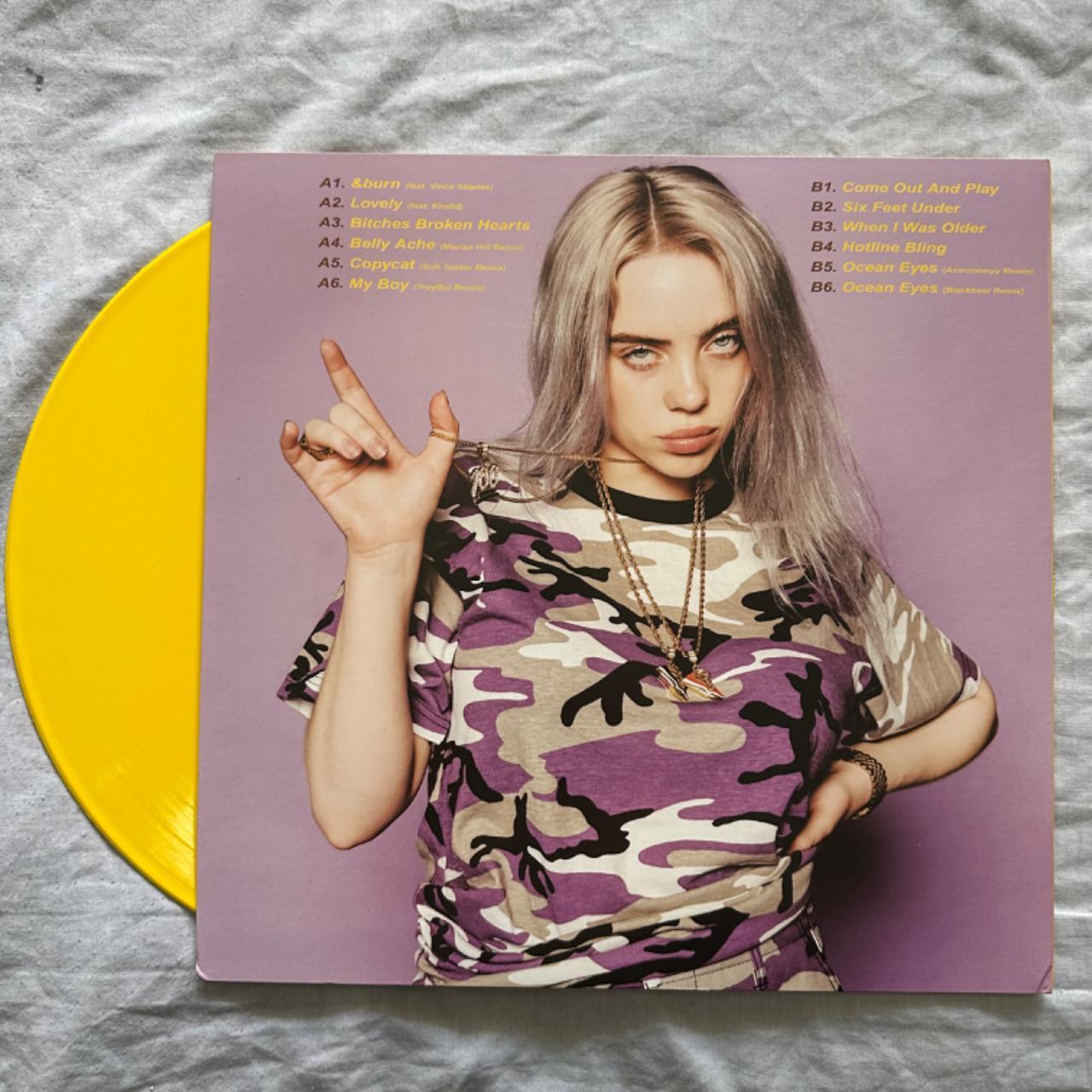 Billie Eilish Singles Remixes and Rarities Vinyl... - Depop