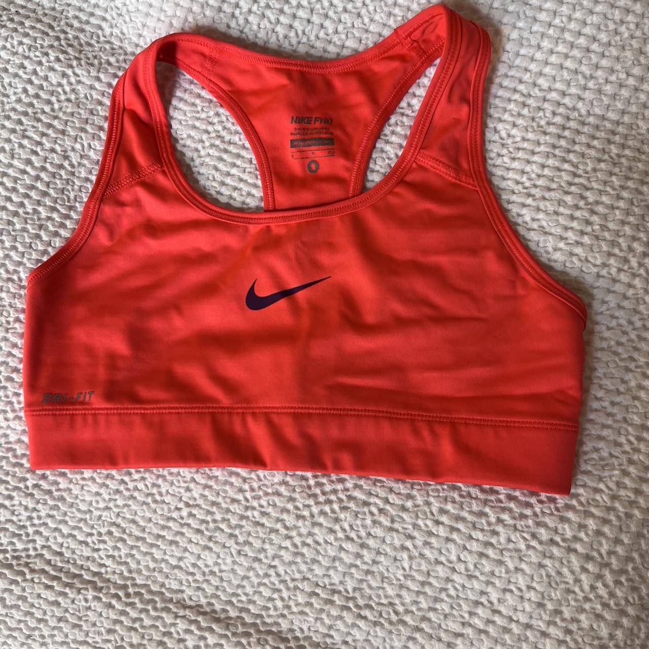 Nike race back sports bra - much more of a coral... - Depop