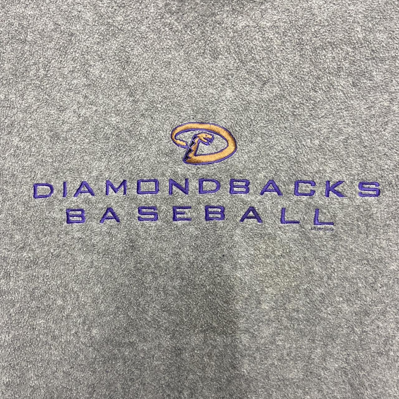 Vintage Grey Arizona Diamondbacks Jersey w/ Patch on - Depop